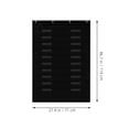 thumbnail image 2 of HONMEET Black Wall-Mounted Classroom Pocket File Holder Organizer for Folder, Mail, Magazine Storage and Office Supplies, 2 of 8