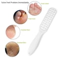 thumbnail image 3 of Lima para pies, removedor de vello de pies de doble cara, exfoliante para tratamiento de pies de acero inoxidable, 3 of 6