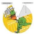 thumbnail image 2 of Lsque T-Rex Playing Football Print Christmas Tree Skirt, Tree Skirt with Ties or Velcro, Perfect for Holiday Decorations, Halloween, and New Year-30", 2 of 7