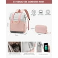 thumbnail image 5 of Lovevook Laptop Backpack for Women 15.6 inch, Fashion Women Laptop Work Bag,Teacher Nurse Backpack Purse, 5 of 8