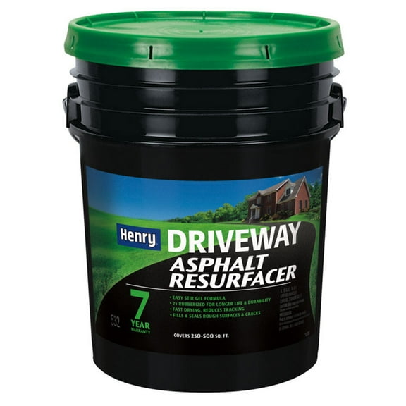 Henry Asphalt Sealer,Pail,Black,5 gal HE532074