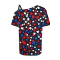 thumbnail image 3 of 4Th of July Off The Shoulder Tops for Women Outfits Ladies Short Sleeve USA Patriotic Shirts Summer Clothes, 3 of 4