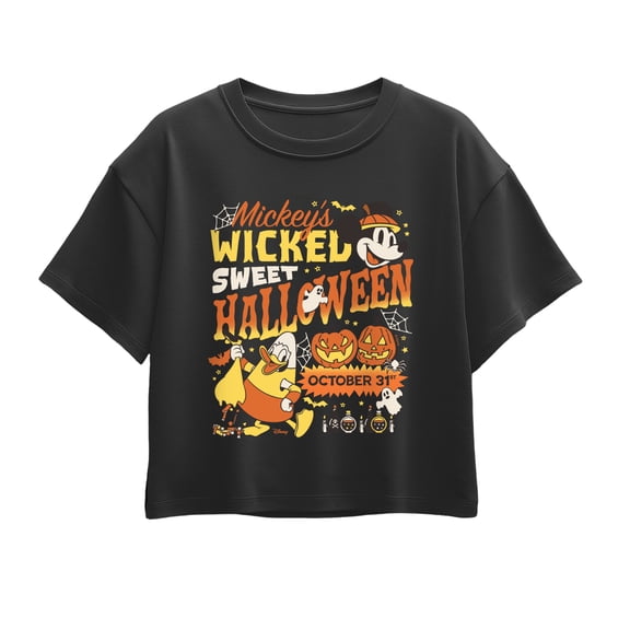 Disney - Mickey's Wicked Sweet Halloween - Youth Girls Boxy T-Shirt