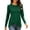 Green, variant on KyCheLot Long Sleeve Shirts for Women Stretchy Spring Tops Crewneck Loose Casual Dressy Blouses Business Dailywear