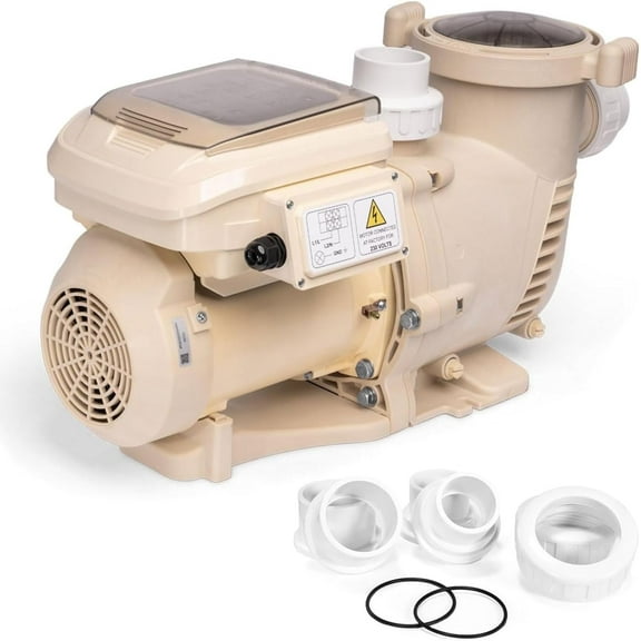 XtremepowerUS 3HP Variable Speed Pool Pump In-Ground Above Ground Energy Efficient 230V w/Timer
