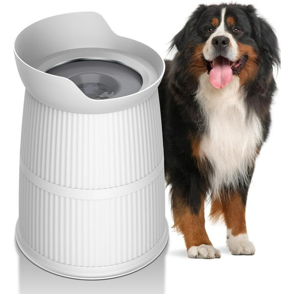 Elevated Dog Bowls for Large Dogs-[15.4-inch high],4.4L No Spill Dog Water Bowl, Adjustable Raised Bowls,Stainless Steel Water Bowl/Non-Slip/Water Dispenser
