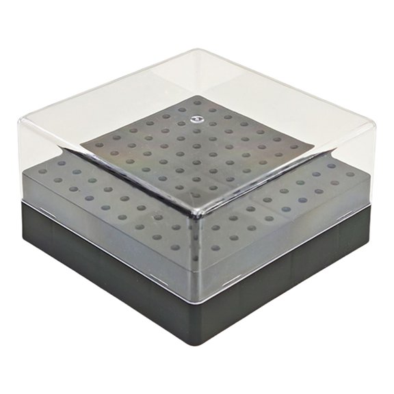 Professional Nail Bit Organizer Box 100 Slot Capacity Practical Plastic Storage