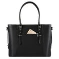 thumbnail image 6 of Mosiso Laptop Tote Bag (Up to 15.6 Inch) Water Resistant PU Leather Large Capacity with Padded Compartment Business Work Office Shoulder Briefcase Handbag Compatible MacBook & Notebook, 6 of 7