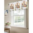 thumbnail image 6 of Spring Easter Curtain Valances for Windows, Watercolor Eggs Botanical Bunny Kitchen Valance Window Treatment, Light Filtering Block Curtains for Bathroom/Bedroom/Living Room 60'' x 18'', 6 of 9