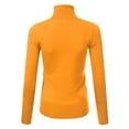 thumbnail image 3 of JJ Perfection Women's Stretch Knit Turtle Neck Long Sleeve Pullover Sweater with Plus Size, 3 of 4