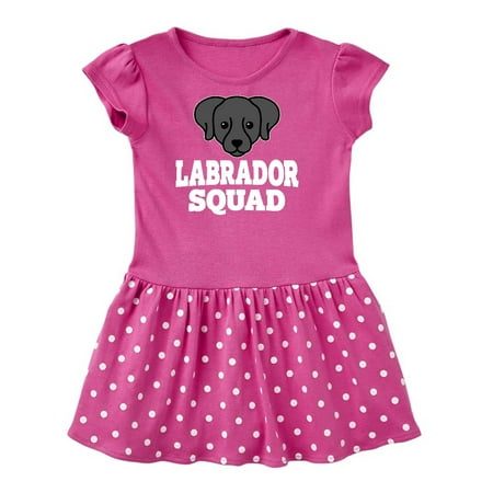 

Inktastic Dog Black Labrador Squad Gift Toddler Girl Dress