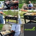 thumbnail image 4 of Cortador de masa Anmarko de acero inoxidable para pan y pizza, 4 of 5