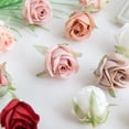 thumbnail image 5 of 100 piezas de rosas baratas para el hogar, suministros de boda, decoración, bricolaje, guirnalda navideña, accesorios, álbum de recortes, flores artificiales de seda, 5 of 5