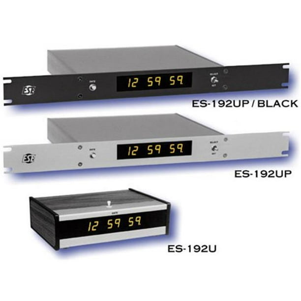 ESE ES 192UP Master Clock 6Digit 12 Hour with Option P Rack Mount