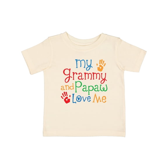 Inktastic Grammy and Papaw Love Me Grandchild Boys or Girls Baby T-Shirt