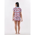 thumbnail image 2 of Disney Stitch Women's Valentine's Day Notch Collar Top and Shorts, 2 Piece Pajama Set, Sizes XS-3X, 2 of 4