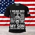 thumbnail image 2 of CHENge Men's R.E.D Friday Shirt On Friday We Wear Red Military Remember Everyone Deployed Unisex-Adults US Flag Classic Fit Short Sleeve T-Shirt, 2 of 3