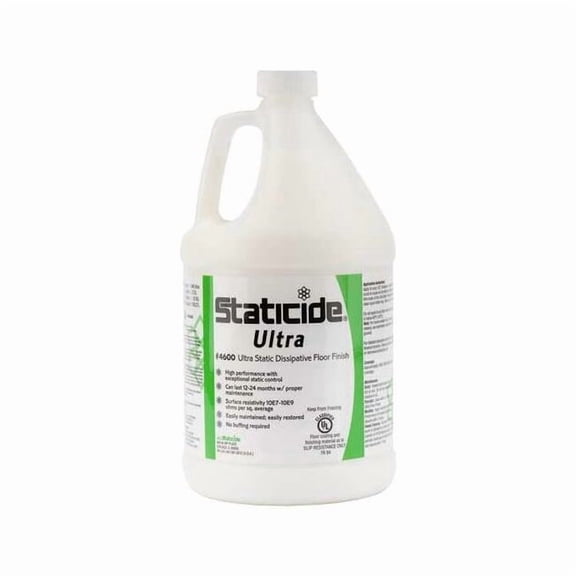 Acl Staticide Floor Finish,ESDA 20.20 Standards,1 gal. 4600-1