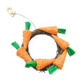 thumbnail image 3 of Easter Carrot Wreath Rattan Wreath Bird Cage Hanging Decor for Decorating Rabbit, 3 of 9