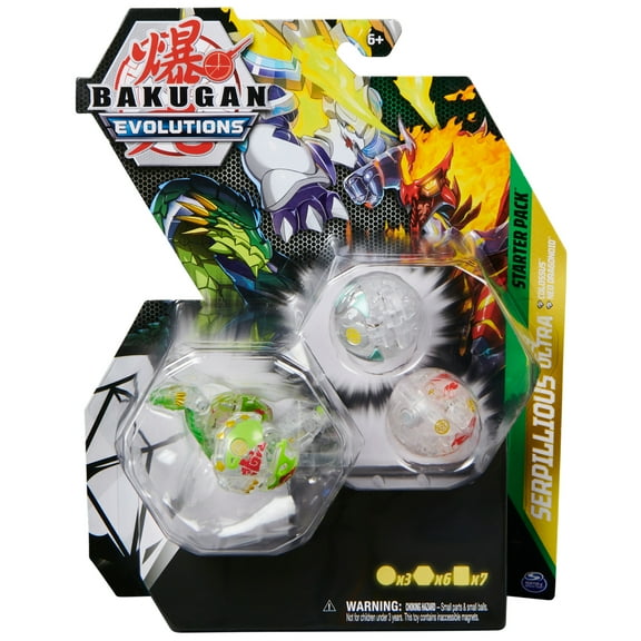 Bakugan Evolutions Starter Pack 3-Pack, Serpillious Ultra