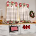 thumbnail image 1 of Béla Home Cortinas Cocina Estampada 1.30 Alto X 2m Ancho (Nochebuenas), 1 of 4