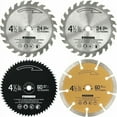 thumbnail image 1 of Compact Circular Saw Blade Set, Fast Cutting Arbor 3/8", 24 Tooth TCT Blade for Wood, Plastic & Composite Materials, Heat Dissipation & Noise Reduction for Home Projects, 1 of 5