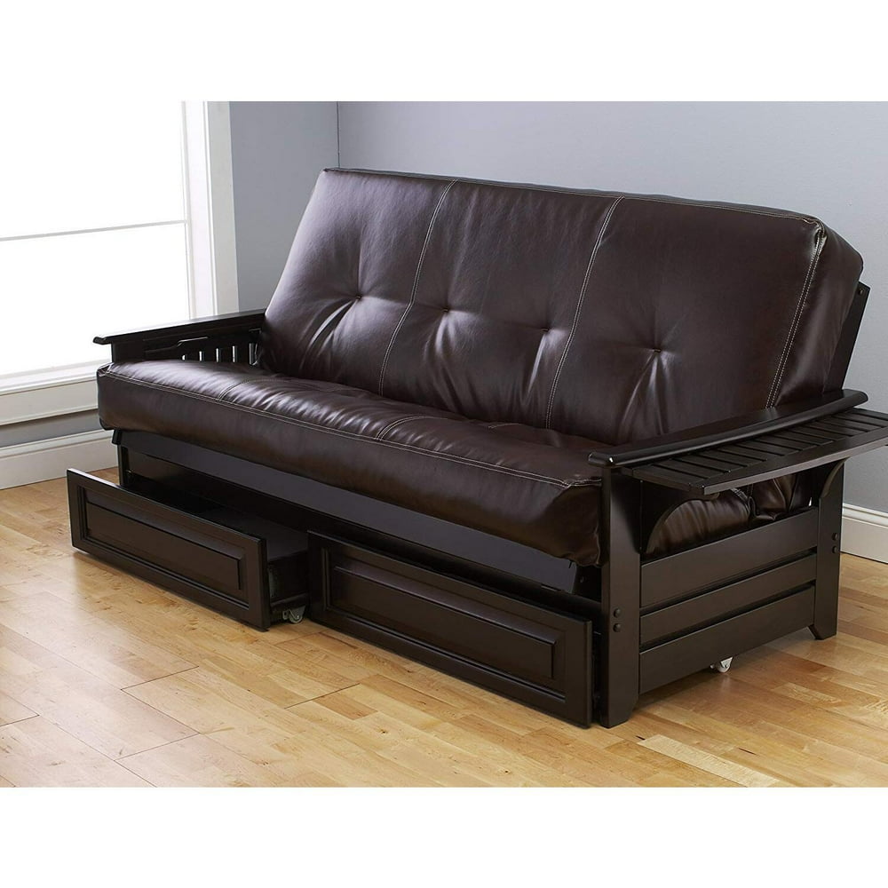 Kodiak Furniture Phoenix Full Futon with Storage DrawerColorEspresso