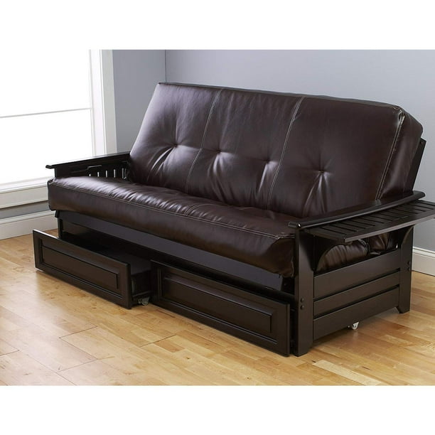Kodiak Furniture Phoenix Full Futon with Storage DrawerColorEspresso