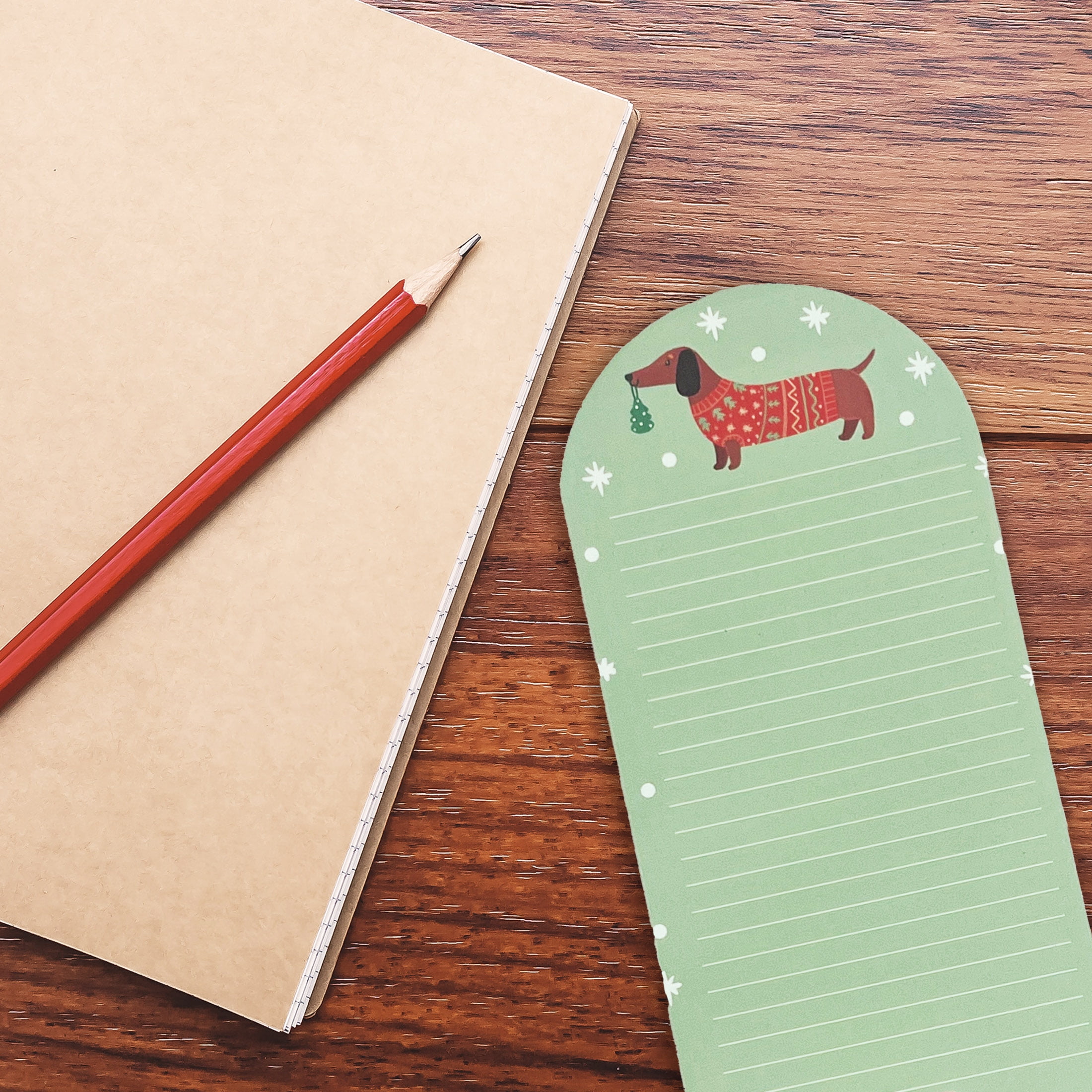 Holiday Time Green Pets Christmas Paper List Pad, Party Favors