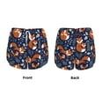 thumbnail image 5 of Lsque Cute Foxes Printed Women's Running Shorts with Liner Pockets,Elastic Quick Dry Workout Athletic Gym Yoga Shorts,Womens High Waist Shorts-XX-Large, 5 of 9