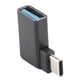 thumbnail image 2 of Adaptador Tipo C A USB 3.0, Adaptador USB C A USB 3.0 De 90 Grados Carcasa Ligera De aleación De Aluminio Para Oficina Para Trabajo, 2 of 7