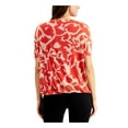 thumbnail image 2 of Alfani Womens Printed Braided Sleeves Blouse Red M, 2 of 2