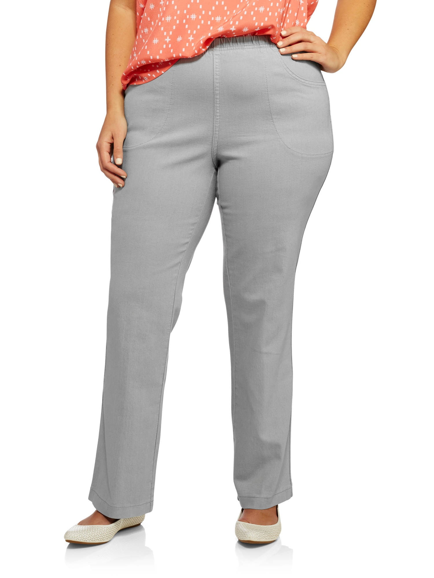 Just My Size - Just My Size Women's Plus Size 4 Pocket Stretch Bootcut Jeans,Regular and Petite