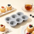 thumbnail image 4 of Clearance Under $0.39 6-Cavity Cylinder Silicone Mold, Non-Stick Baking Pan for Cake and French Dessert, 4 of 5