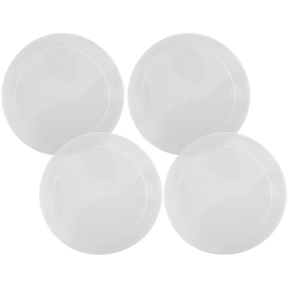 HOMEMAXS  4 Pcs Plastic Jar Lids Wide Mouth Cup Canning Food Ball Baby Transparent