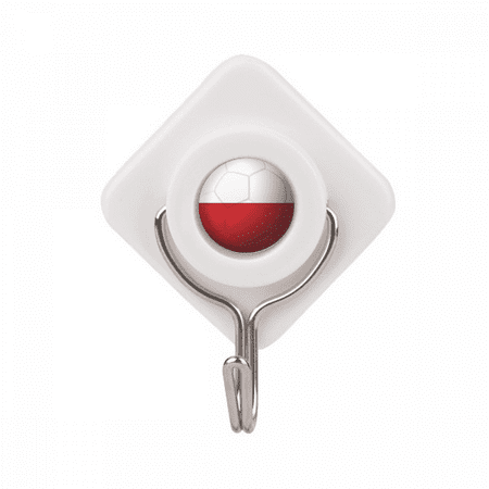 

Poland National Flag Soccer Football Adhesive Wall Hooks Hanging Self Sticky