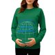 thumbnail image 2 of RKSTN Maternity Sweatshirt for Women Plus Size Crewneck Pregnancy Graphic Print Pullover Hoodless Sweatshirts Top Womens Casual Oversized Round Neck Loose Comfy Funny Printed Long Sleeve Sweatshirt, 2 of 7