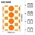 thumbnail image 2 of FORMRS 1-Subject Spiral Notebook 8" x 5" College Ruled 60 Refillable Sheet A5 Hard Cover, 2 Pack, Orange Geometric Pattern, 2 of 7