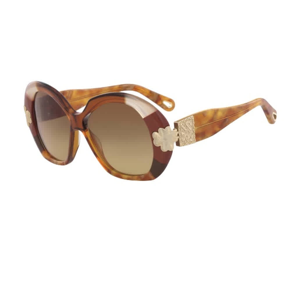 直営店‐Chloe‐ SALE! Sense パース Chloe Gold Patchwork Ladies Sunglasses CE743S 245 54