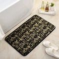 thumbnail image 2 of sruoe Bath Rugs, Bath Mats for Bathroom Floor, Bathroom Rugs, Non Slip WaterAbsorbent Stain Resistant Bath Mats, Polyester Mat, Bathroom Door Mat Household Use, Black, 2 of 7