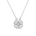 thumbnail image 3 of Collar De Trébol De Cuatro Hojas Con Corazón De Amor Plegable 2 En 1, Collar Con Colgante De Hierba De La Suerte, Regalo Del Día De San Valentín Para Mujeres Y Niñas ANGGREK Otros, 3 of 8