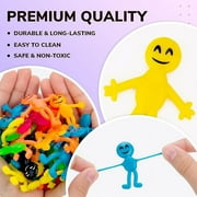 Bulk Toys - 2.5 Inch Stretchy Emoji Toys - Figurines for Kids - 25 Pcs Small Figurines for Party Favors - Fillers Goodie Bag Supplies - Pinata Stuffers - Bulk Gifts for Kids - Vending Machine Toy