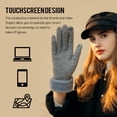 thumbnail image 2 of Winter Warm Wool Gloves for Women Touchscreen Texting Gloves Mittens, 2 of 8