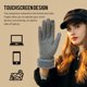 thumbnail image 5 of Guantes de Lana cálidos de invierno Golovejoy Negro Gris Caqui Rosa para Mujer, 5 of 6