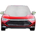 thumbnail image 1 of Car Windshield Snow Cover Windscreen Frost Cover Winter Snow Ice Magnetic Cover All Weather Sun Dust Ice Protect Car Cover Waterproof Outdoor Windshield Cover with Two Mirror Covers(M), 1 of 7