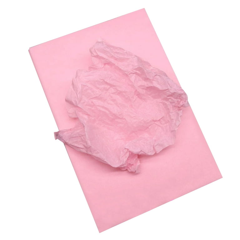 Loygkgas New 100 Sheets Liner Tissue Paper Wrapping Shoes Clothes Gift Packaging (Pink), Size: As Shown