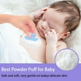 thumbnail image 2 of Body Powder Puff and Container, 3.15" Portable Empty Body Powder Container for Women's Loose Dusting Powder, Powder Case Box with Lids for Bath, Travel and Home Use, 2 of 7