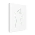 thumbnail image 4 of Canvas Wall Art - Line and Brush 'Line Female Back 1' Wall Art for Living Room, Bedroom, or Office DÃ©cor by Trademark Fine Art - 14 x 19 Inches, 4 of 4