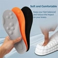 thumbnail image 2 of Stepprs Insoles, Cloud Massage Shoe Stepper Insoles for for Women Men, Memory Foam Insole with Arch Support for All-Day Comfort Relieves Foot Fatigue (Orange 2 pcs, Men 4-4.5/Women 5.5-6), 2 of 12