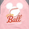 thumbnail image 3 of Mickey & Friends - Let's Play Ball - Toddler And Youth Girls Raglan Graphic T-Shirt, 3 of 5